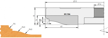 HW Wechselplatten Abplattfräser 180x25x30 Z2 Aluminium